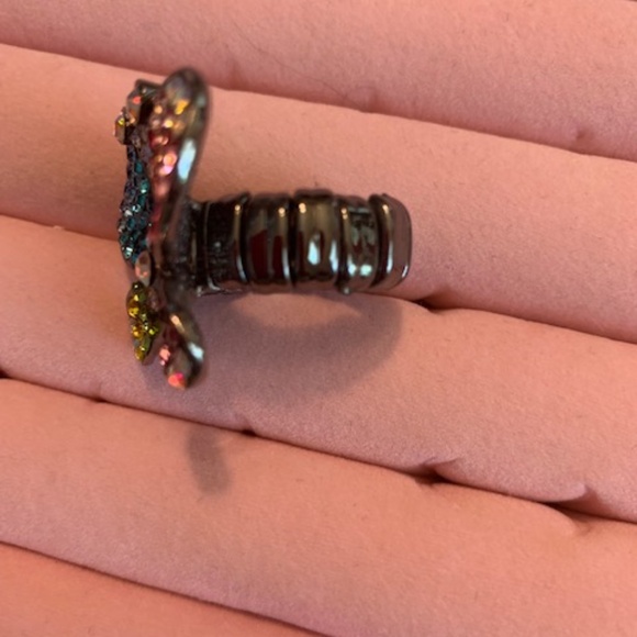Sparkly Multicolor Butterfly Ring - Picture 8 of 8